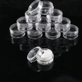 100 Vnt 5 ml skaidraus Plastiko Vazonas Stiklainius Kosmetikos Konteineriai ėminių Talpyklos Mini Butelis Dropshipping SMJ