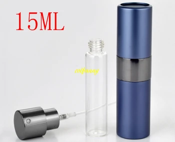100vnt/daug 15ml Pasukti Daugkartiniai Kvepalų Buteliuko Mini Traveler Aliuminio Purkštukai, Purškimo Tuščių butelių