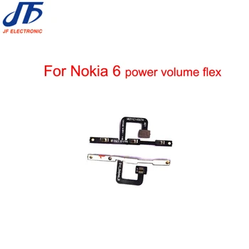 10vnt/daug Tūris power Flex Kabelis Skirtas Nokia 6 2016 TA1000 1003 1025 pusėje klavišą mygtuką Perjungti flex kabelis, pakeitimas, remontas, dalys