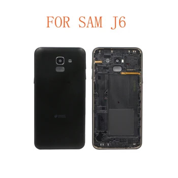 10VNT NEMOKAMAS PRISTATYMAS J6 Baterijos Dangtelis Skirtas Samsung Galaxy J6 B Durys, Galinis Korpusas Atveju Su Vidurio Rėmelį 107946