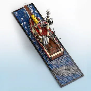 1235pcs SS Blokai Žvejybos Valtis Modelis Orka Jawsed Laivo Miestas Laivo Plytų Švietimo Žaislai Vaikams Kalėdų Dovanos 20164