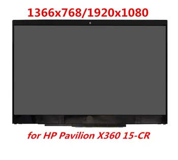 15.6 COLIŲ Nešiojamas lcd jutiklinis ekranas asamblėjos HP Pavilion x360 15-cr0002ng 15-cr lcd surinkimas su touch rėmo bezel 16626