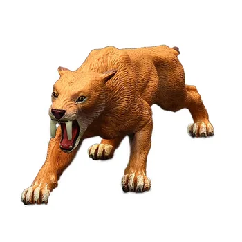 15 CM Paleontologija Smilodon saber-dantytų tigras Gyvūnų Skaičius Klasikinis Žaislai Vaikų Berniukų