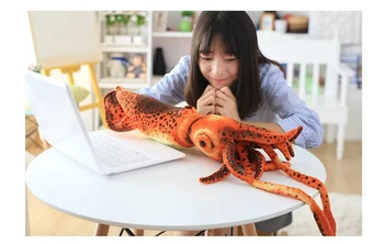1pc 60cm modeliavimas kalmarai rankovės-žuvų inkfish tamsiai pliušinis lėlės pagalvę įdaryti žaislas mergaitė berniukas vaikų kūrybos dovana 5442
