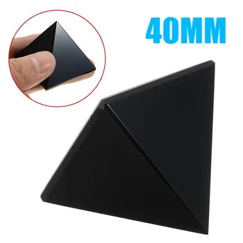 1pc Juodasis Obsidianas Piramidės Gamtos Reiki Energijos Piramidės Crystal Apsauginė Gydomųjų Akmenų Amatų Namų Dector 43940