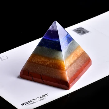 1PC Natūralių Mineralinių Kristalų Papuošalai Spalvinga Piramidė Magija Restauravimo Namuose Studijų Apdailos Pora Apdaila 