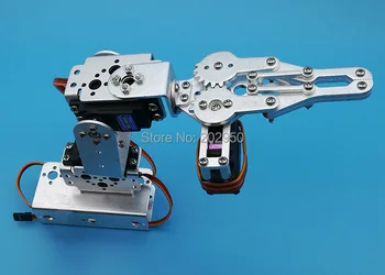 1set Sidabro 3 Dof Mechaninė Rankos Apkabos, Letena Mount Kit For Nuotolinio Valdymo Protingas Robotas 