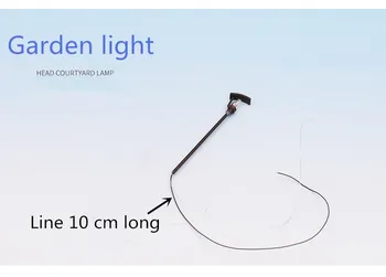 20 vnt. LED kiemo lempos tipas 1:100 black kiemas kraštovaizdžio dizainas vieno priekinio žibinto šviesos modelis 461