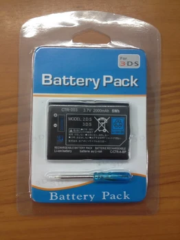 2000mAh 3.7 V Įkraunama Ličio-jonų Baterija Nintendo 3DS bateriją, su įrankiais 11099