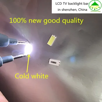 200pcs/Daug Led backlight LCD TV juostoje LG lempos granulių 7030 6 V 1W šaltai balta šviesa pleistras diodų 6 V