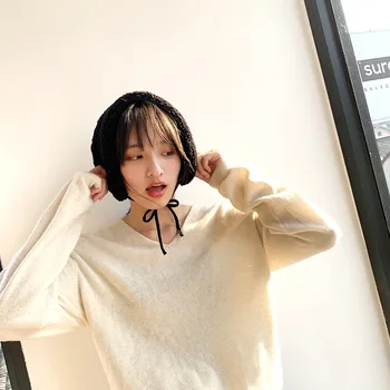2019 žiemos korėjos stiliaus netikrą dirbtiniais kailiais apykaklės žiemos moterų storas šiltas earmuffs įvairios paskirties dvejopo naudojimo Kaklo Šilčiau gūžteli pečiais 262