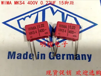 2020 karšto pardavimo 10vnt/20pcs Vokietija WIMA MKS4 400V 0.22 UF 220nf 400V 224 P: 15mm vietoje, Audio kondensatorių nemokamas pristatymas 142788