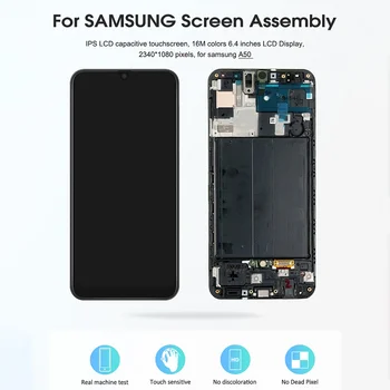 2020 LCD Jutiklinis Ekranas skaitmeninis keitiklis LCD Ekranas Jutiklinis Ekranas skaitmeninis keitiklis Samsung Galaxy A50 2019 A505F/DS A505F