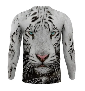 2020 m. Pavasarį ir Rudenį Tigras T-shirt Cool Atsitiktinis Marškinėliai Vyrams Juodi ilgomis Rankovėmis Marškinėliai Spausdinami Marškinėlius Juokinga Vilkas Marškinėliai Liūtas tees