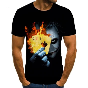 2020 m., raidė Serijos Spausdinami 3D T-shirt Apvalus Kaklas Trumpas Rankovės Moterų Tees Vyrų Atsitiktinis Moterų T marškinėliai Topai 88581