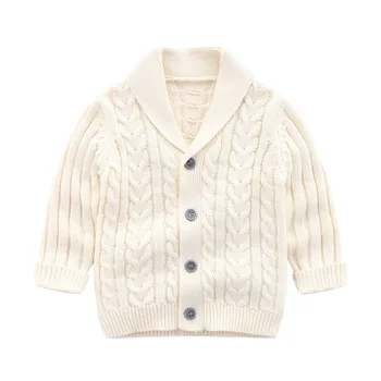 2020 m. rudens žiemos bamblys kūdikių drabužiai megzti berniukas megztinis minkštas patogus vaikams megztinis Vieną Krūtinėmis šiltą kūdikių drabužiai 69082