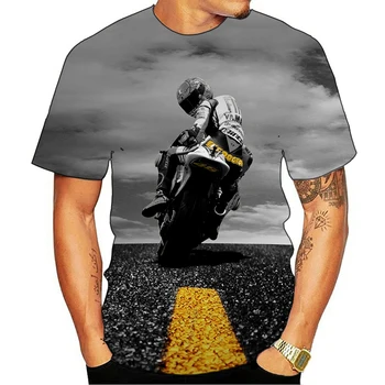 2020 naujas lenktynininkas grafinis T-shirt 3D punk stiliaus vyriški T-shirt vasaros mados viršūnes motociklo marškinėliai vyriški plius dydis streetwear 71483