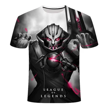 2020 Naujas Tamsiai stiliaus 3D Lygos legendų marškinėliai Yasuo Jarvan IV Susukti Likimas E-sporto klubą, drabužiai vyrams, moterų LOL t-shirt 3280