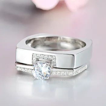 2020 Populiarus porų vestuvių žiedas Valentino Dienos dovana AAA cirkonio jubiliejų žiedas vestuvinis žiedas vestuvinis žiedas rinkinys