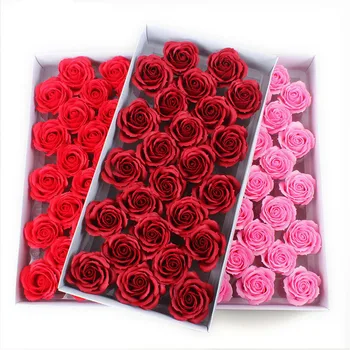 25Pcs/Box 7cm Didelis Muilo Rožės Dirbtinių Gėlių Vestuvių Namų Baldai Aukštos Kokybės Aukščiausios Muilo Gėlių Valentino Dienos Dovanos