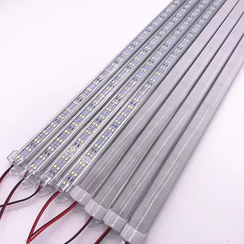 2835 SMD LED Nelanksti, Baras Žibintai 72LEDS Aliuminio Pagrindo Balta /Šiltai Balta 10vnt/daug