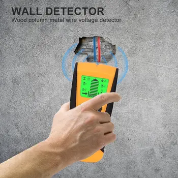 3 1. Metalo Detektorius Rasti Metalo, Medienos Smeigės AC Įtampos Live Wire Aptikti Sienų Skeneris Elektrinis laukas Finder Sienos Detektorius