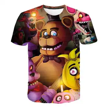 3 Iki 13 Metų Penkios Naktys Freddys 3D Drabužiai Vaikams, Vaikams Berniukams, Mergaitėms trumpomis Rankovėmis marškinėliai T Shirt viršutinių drabužių siuvimas Vaiko marškinėliai 151568