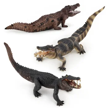3 Kidns Modeliavimas Krokodilas Pav Kolekcines, Žaislai Krokodilas Laukinių Gyvūnų Figūrėlių, Vaikų, Gyvūnų, Vaikų Pažinimo Žaislai
