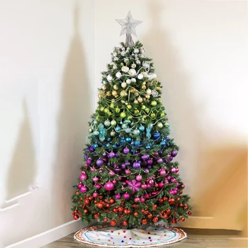 34pcs kalėdų ornamentu už kalėdos namų dekoras, šviesos, plastikiniai kamuoliukai gimdymo deco vieną barelį kamuolys 4cm 2021 kabinti nepriklausomo naujųjų metų