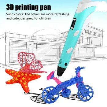 3D Spausdinimo Pen 12V 3D Rašiklis, Pieštukas 3D Piešimo Pen Stift PLA Gijų Už Vaikas Vaikui Ugdymo Užsiėmimai, Piešimo Žaislai, Gimtadienio Dovanos