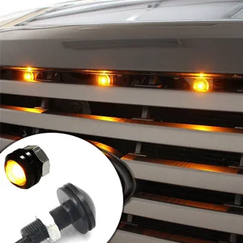 3pcs Automobilio LED Gintaro Grotelės Apšvietimo Komplektas, Universalus Tinka Sunkvežimių VISUREIGIS 
