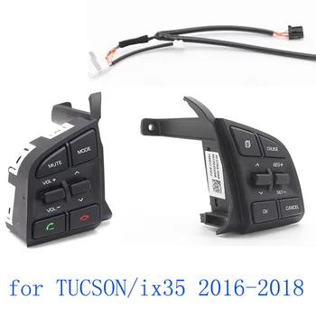 3PCS už HYUNDAI TUCSON ix35 2016-2018 Vairo RH Nuotolinio tempomatas Jungiklis vairo Mygtukus) Bluetooth Telefono Garsas