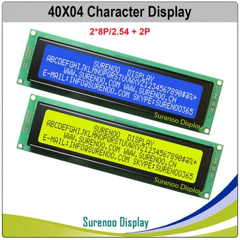 404 40X4 4004 Simbolių LCD Modulis Ekranu LCM Geltona Žalia Mėlyna su LED Apšvietimu 177860