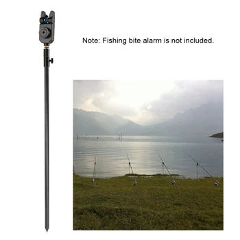 48-75cm Išplėsti Aliuminio Lydinio Žvejybos Bankstick Reguliuojamas Karpių Žvejybos Banko Stick meškere Pod Poilsio Įkandimo Signalizacijos