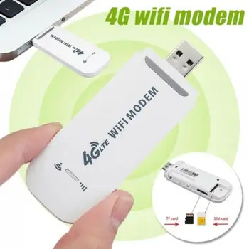 4G LTE USB Wifi Modemas 3g 4g Usb Dongle Automobilių Wifi Router 4g Lte Dongle Tinklo Adapteris Su Sim Kortelės Lizdą Parama B1 B3 Dažnis