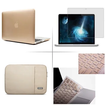 4in1 Matinės Kietos atveju+klaviatūros dangtis+Laptop sleeve Maišelį LCD Kino Naujų 2019 Apple Macbook Pro Oro 