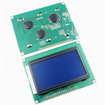 5vnt LCD Valdybos 12864 128X64 5V mėlynas ekranas ekranas ST7920 LCD modulis LCD 12864