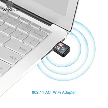 600Mbps Belaidės Mini USB Adapteris Tinklo plokštė Wifi Imtuvas Nešiojamas Priedai Windows 10