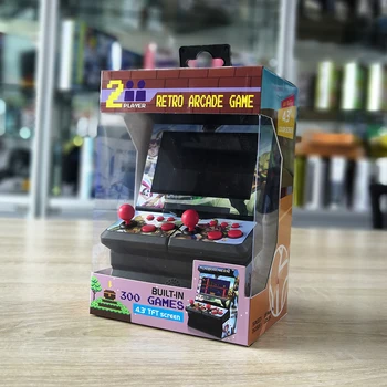 8 bitų 4.3 colių TFT Nešiojamas Mini Retro Classic Belaidžio Delninis Žaidimų Konsolės Micro Arcade Stotis įmontuotas 300 Retro Arcade Žaidimai