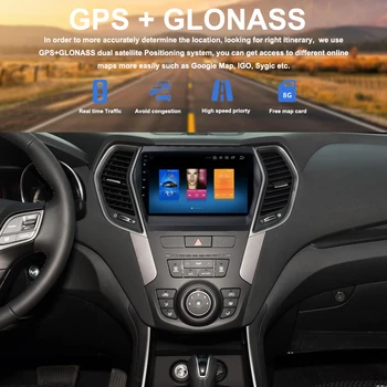 9 Colių Android 7.1 8.0 Automobiliu GPS navi 