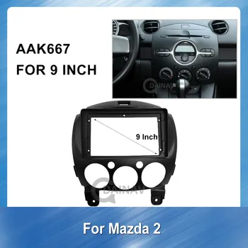 9 Colių Automobilinis Auto Radijo Multimedijos fascia Mazda 2 2010 Skydelis prietaisų Skydelio ABS plastiko Montavimas