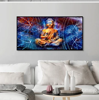 Akvarelė Viešpats Buda, Abstrakčiai Naftos Tapyba ant Drobės Religinių s ir Spausdina Cuadros Sienos Menas Nuotraukas Kambarį 84327