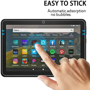 Amazon fire HD 8 10 Gen 2020 -9H Ultra Plonas Premium Tablet Aišku, Grūdintas Stiklas Screen Protector, Plėvelės Raštas Dangtis
