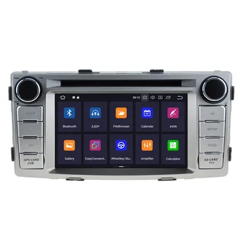 Android 10.0 4GB+64GB automobilių DVD grotuvas Built-in DSP Automobilio multimedijos grotuvas Radijo Toyota HILUX 2012 - GPS Navigacija radijo 11102