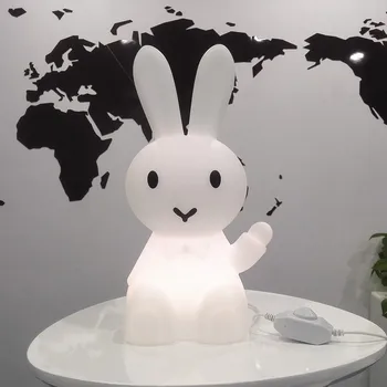 Animacinių filmų Naktis Lempos šviesos srautą galima reguliuoti Kiškių Bunny Triušiai LED Nakties Šviesos Vaikams, Kūdikiams, Vaikams, Gimtadienis, Kalėdos, Dovanų Žaislas Gyvūnų Stalo Lempa 8941