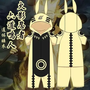 Anime NARUTO pižama vyrams Akatsuki Uchiha Itachi vasaros cosplay kostiumas moterims suaugusiųjų trumpas rankovės kawaii Medvilnės pajama Jumpsuit 12768