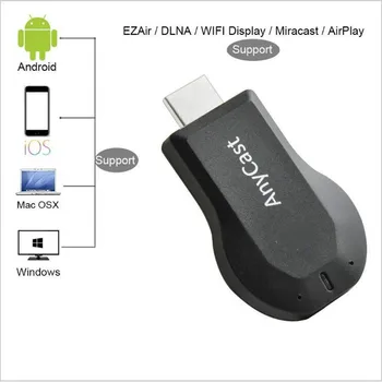 Anycast M2 Plius Miracast TV Stick Adapteris Wifi Veidrodis Rodyti Imtuvas Dongle Chromecast Belaidžio 1080p, skirtų 