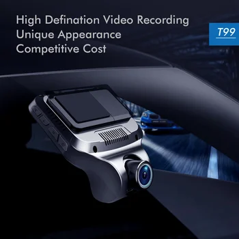 Anytek T99 Vairavimo Diktofonas 1080P HD 2.45 Colių Naktinio matymo Linijos Įrašymo IPS Ekranas Brūkšnys Dual Kamera, Atbulinės eigos Vaizdo DVR Kamera