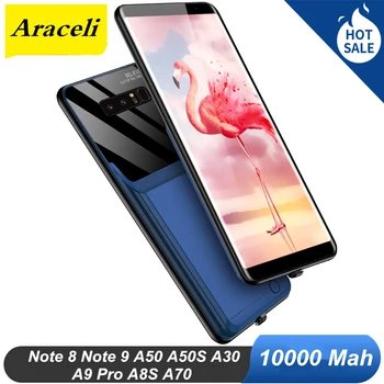 Araceli 10000 Mah Samsung Galaxy Note 8 9 Pastaba A50 A50S A30S A8S A9 Pro A70 Baterija Atveju, Baterijos Kroviklis Atveju Galios Bankas