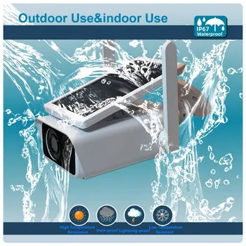 Atsparus vandeniui Home Security Saulės Energijos WIFI IP Kameros 1080P HD VAIZDO Tinkle, Lauko, Patalpų IR Belaidės Stebėjimo Kameros 3780